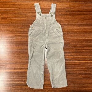 Vintage 80s 90s Hush Puppy corduroy overalls light grey size 6 VGUC